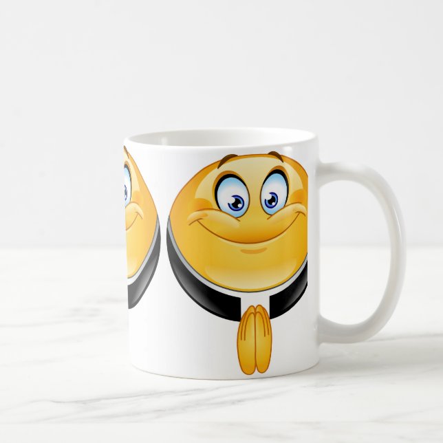 Priester Emoji Kaffeetasse (Rechts)