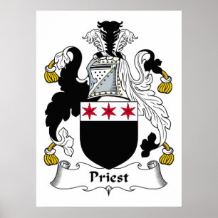 Priester Familienwappen Poster
