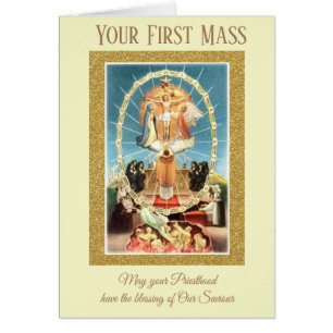 Priester feiert seine erste Masse