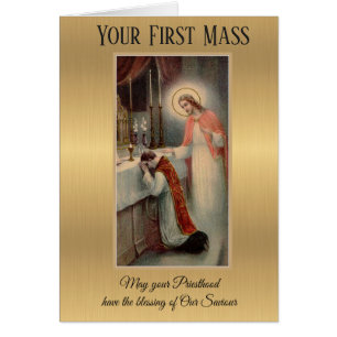 Priester feiert seine erste Messe