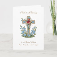 Priester Geburtstag Segen Feiern Jungfrau Mary