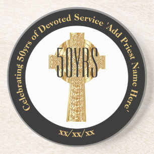 Priester Golden Jubilee 50. Jahr der Ordination Untersetzer