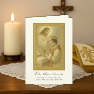 Priester Jesu Priesterjubiläum der Krönung Karte