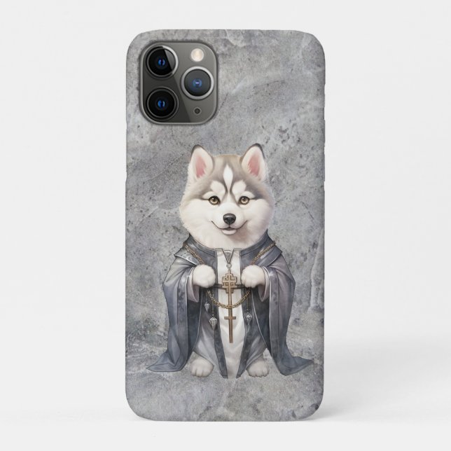 Priester King Siberian Husky Dog Case-Mate iPhone Hülle (Rückseite)
