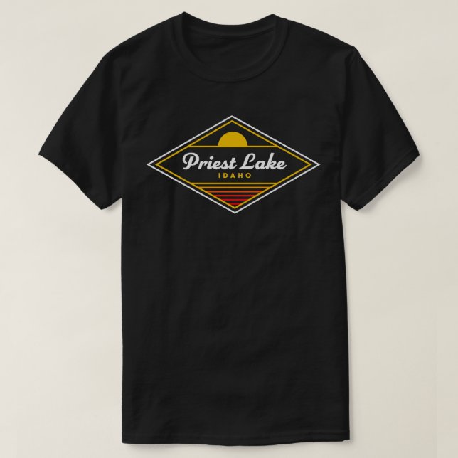 Priester Lake Idaho Priest Camping Ristorante da V T-Shirt (Design vorne)