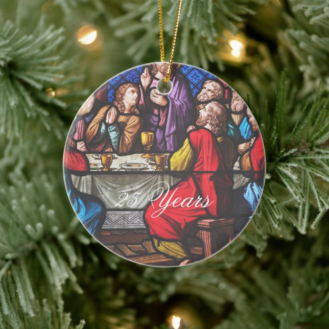 Priester Ordination Jubiläum Text bearbeiten Keramikornament (Baum)