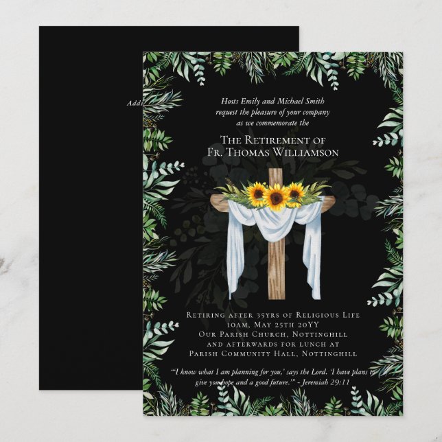 Priester Pastor Deacon Minister für Altersversorgu (Vorne/Hinten)