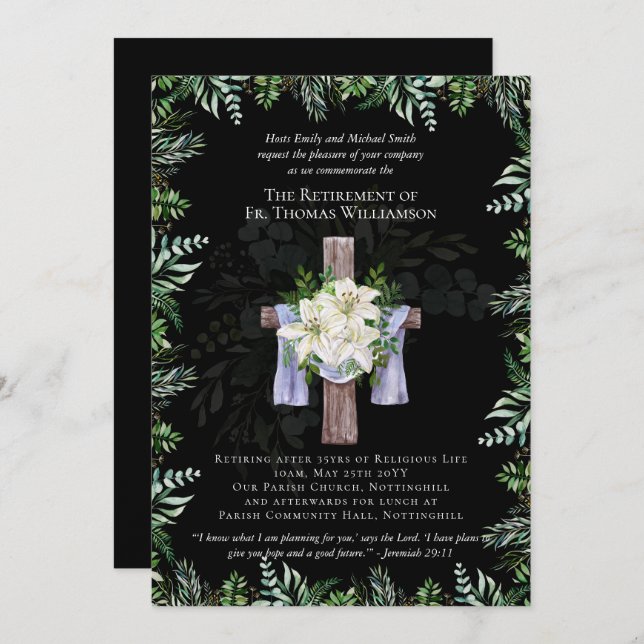 Priester Pastor Deacon Minister für Altersversorgu (Vorne/Hinten)