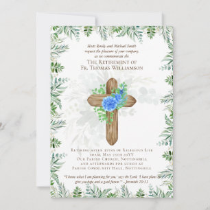 Priester Pastor Deacon Minister für Altersversorgu Einladung