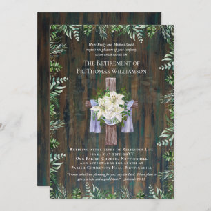 Priester Pastor Deacon Minister Retirement Lilies