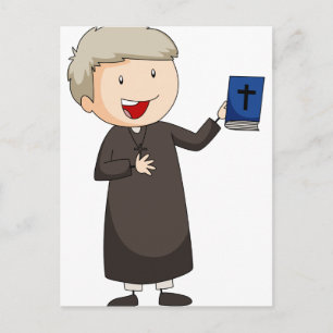 Priester Postkarte