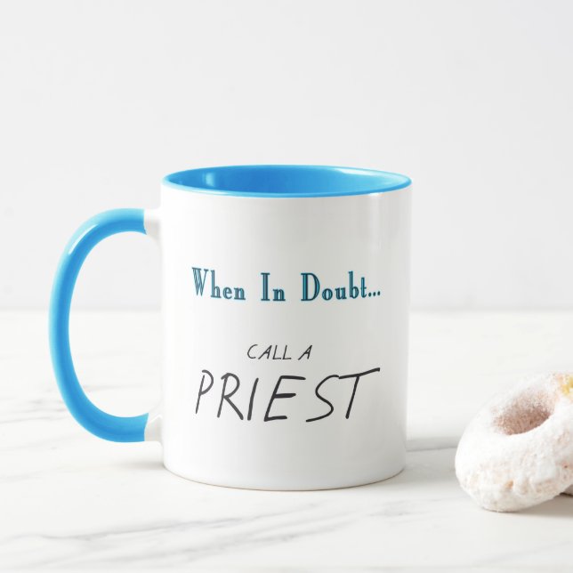Priester-Tasse Tasse (Mit Donut)