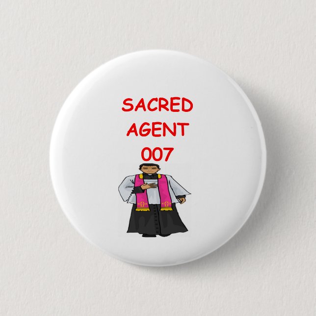 Priestergeheimnis-Agent Button (Vorderseite)