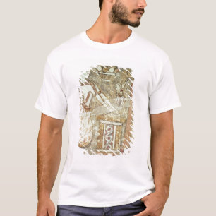 Priesterin an einem Altar, Detail von a T-Shirt