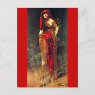 Priesterin von Delphi Postkarte