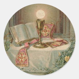 Priesterorden Runder Aufkleber