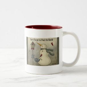 Prim Land-Weihnachtswintersnowman-Kaffee-Tasse Zweifarbige Tasse