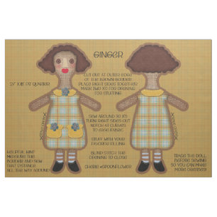 Prim-Schlotterpuppe Soft-Gestopfte-Schneid-und-Näh Stoff