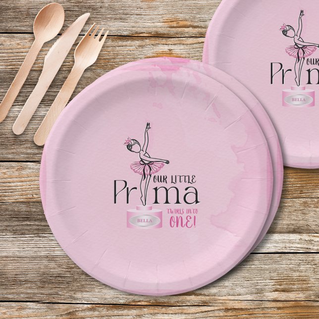 Prima Ballerina Birthday Plate Pappteller (Von Creator hochgeladen)