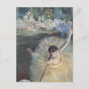 Prima Ballerina Bowing auf Bühne Edgar Degas Postkarte