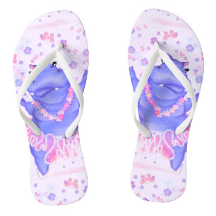 Prima Ballerina Hippo - Happy Dancer - Flip Flops