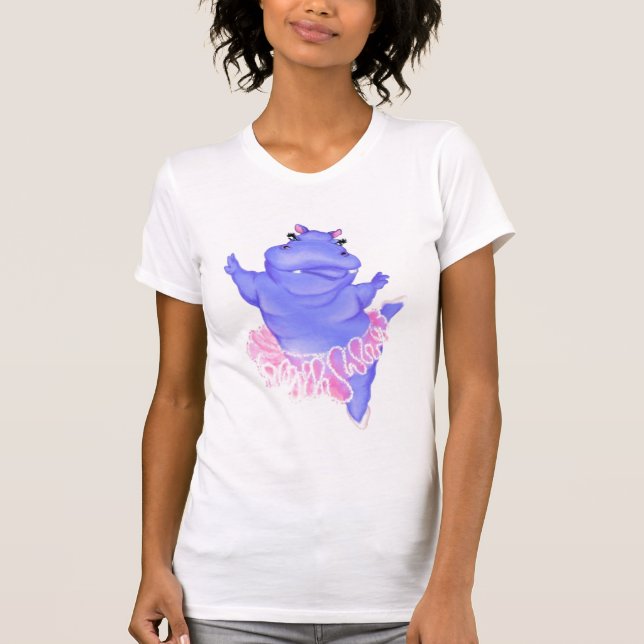 Prima Ballerina Hippo - Happy Dancer T-Shirt (Vorderseite)