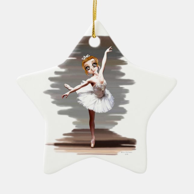 Prima Ballerina Keramik Ornament (Vorne)