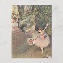 Prima Ballerina mit einem Bug Edgar Degas Postkarte