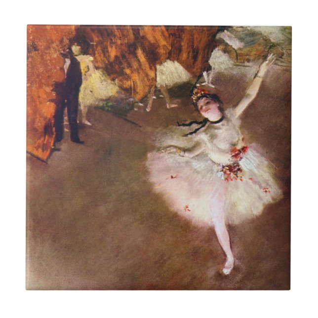 Prima Ballerina, Rosita Mauri von Edgar Degas Fliese (Vorderseite)