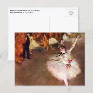 Prima Ballerina, Rosita Mauri von Edgar Degas Postkarte