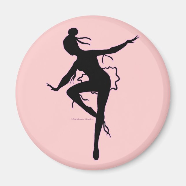 Prima Ballerina Silhouette Magnet (Vorne)