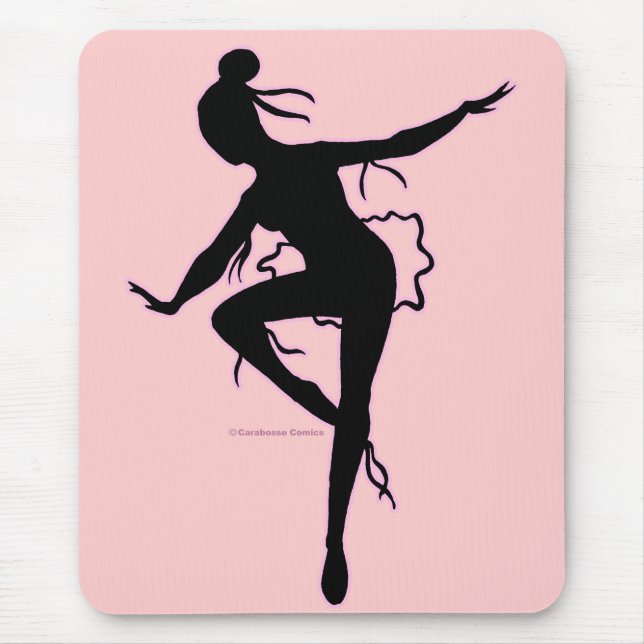 Prima Ballerina-Silhouette Mousepad (Vorne)