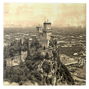 Prima Torre Guaita. Republik San Marino. Fliese