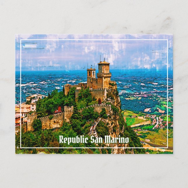 Prima Torre Guaita. Republik San Marino. Postkarte (Vorderseite)