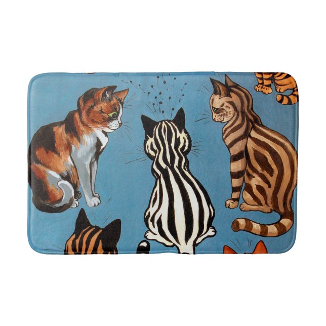 Primadonna von der Nacht, Louis Wain Badematte (Vorderseite)