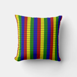 Primär gefaltete Streifen mit 2 Quadratmetern Kiss Kissen