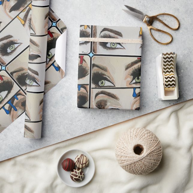 "Primäre Bedeutung" Gemälde auf einem Geschenkpapier (Kunsthandwerk)