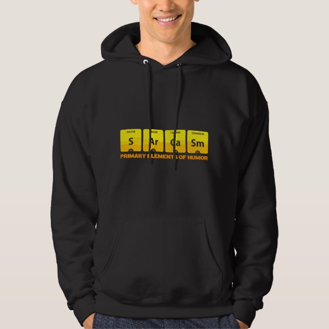 Primäre Elemente der Humorwissenschaft Sarkasmus C Hoodie (Vorderseite)