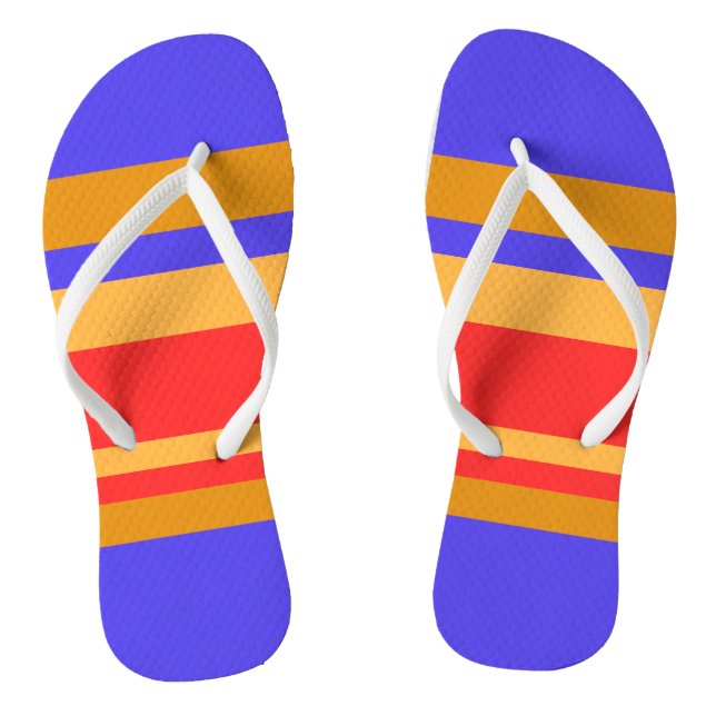 Primäre Farben Flip Flops Duschvorhänge (Fußbett)