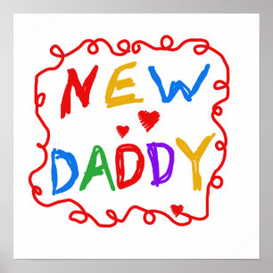 Primäre Farben - Geschenke von New Daddy Poster