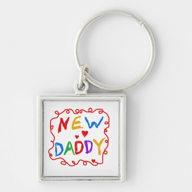 Primäre Farben - Geschenke von New Daddy Schlüsselanhänger (Vorne)