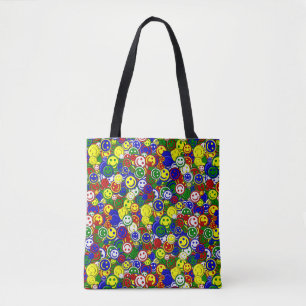 Primäre Gesichtsperlen-GREEN-ALLOVER-TOTE-BAG