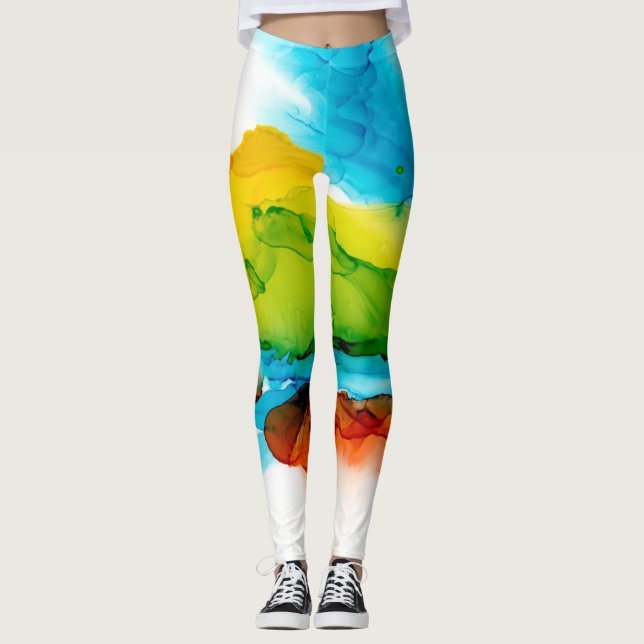 Primäre Hülle - Wasserfarben Leggings (Vorderseite)