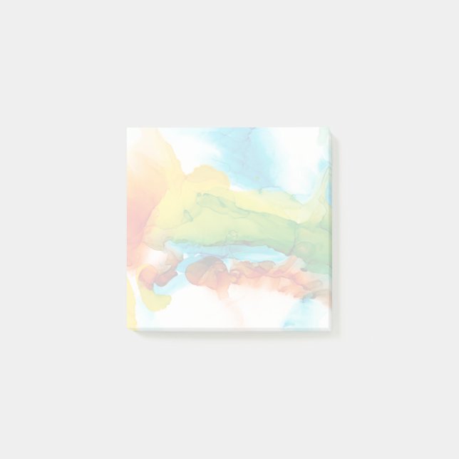 Primäre Hülle - Wasserfarben Post-it Klebezettel (Vorderseite)