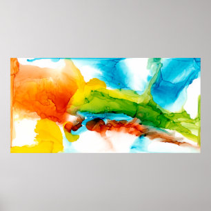 Primäre Hülle - Wasserfarben Poster