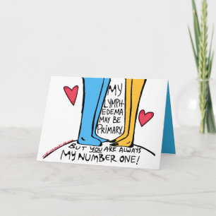 Primäre Lymphodemkarte "Immer Nummer eins" Karte