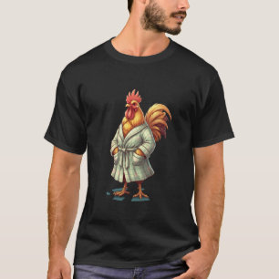 Primäre Nische Huhn, Hahn in einem Gewand, Freches T-Shirt