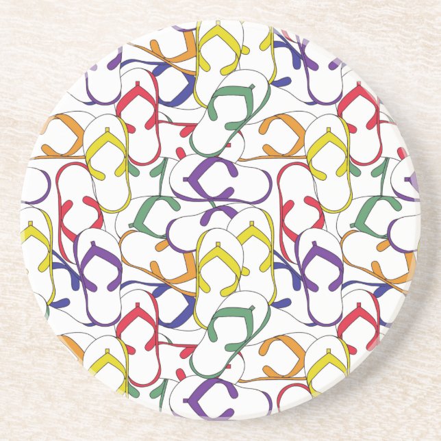 Primärfarbe drehen Reinfall-Musterpurzelbaumsommer Untersetzer (Vorne)