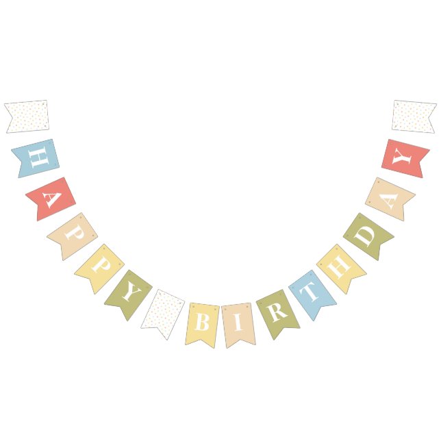 Primärfarben Birthday Party Bunting Flags Wimpelkette (Alle)