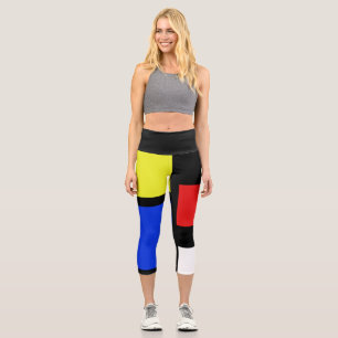 Primärfarben Colorblock Hoch weithaltige Capris